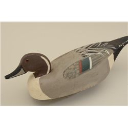 R.W. Maloney signed duck decoy dated 1977  made from balsa, WW II vintage.  Est.:   $100-$300.