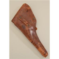 Leather flap holster for a Colt Model 1878 DA  revolver, unmarked, in overall good  condition with s