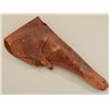 Image 2 : Leather flap holster for a Colt Model 1878 DA  revolver, unmarked, in overall good  condition with s