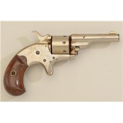 Colt Open Top spur trigger revolver, .22  cal., 2-1/2” barrel, nickel finish, wood  grips, #83140. T