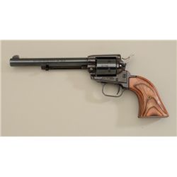 Heritage Rough Rider SAA revolver, .22LR  cal., 6-1/2” barrel, blue finish, smooth wood  grips, #B48