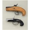 Image 1 : Interesting lot consisting of a Model  reproduction of a percussion derringer in  overall good condi