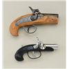 Image 2 : Interesting lot consisting of a Model  reproduction of a percussion derringer in  overall good condi