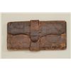 Image 3 : Leather wallet - Old West Era.  Good  condition.  4” x 7-1/2”.  Est.:$100-$200.