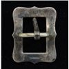 Image 2 : Small finely engraved buckle marked  “Sterling” on back, approx. 1-1/2” x 1-1/4”  in overall very go
