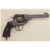 Image 1 : Webley Mark VI DA top break revolver, .455  cal., 6” barrel, blue finish, checkered hard  rubber gri