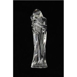 Crystal statue of Mary and Jesus approx. 9”  in height and in fine condition at time of  description