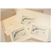 Image 1 : Two portfolios of Colt prints from the 1950’s  put out by James Serven consisting of 6  prints each,