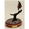 Bronze by D. Chapple, #139/350, mounted on  marble with wood base, 15” in height.  From  the estate 