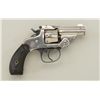 Image 1 : Smith & Wesson “Bicycle Model” DA top break  revolver, .32 cal., 2” barrel, nickel finish,  checkere