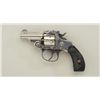 Image 2 : Smith & Wesson “Bicycle Model” DA top break  revolver, .32 cal., 2” barrel, nickel finish,  checkere