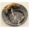 Image 1 : Classic art deco bronze panther on marble  ashtray, no signature, 11” across center, 4”  in height, 