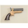 Image 1 : Japanese modern copy of a Sharps four barrel  derringer, .22 cal., blued barrels, brass  frame, comp