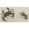 Image 2 : Lot of 2 bronze crabs from Petersen Den’s bar  area; nice patina; 19” across and 17”  across.  From 
