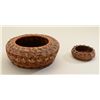 Image 3 : Two needle and raffia baskets.   Est.:   $150-$300.