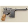 Image 3 : Chinese copy of a Model 96 broom handle  Mauser semi-auto pistol, .45 cal., 5-1/2”  barrel, blue fin