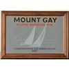 Image 1 : Wood framed bar mirror advertiser  commemorating the America’s Cup 1987 for  Mount Gay Eclipse Barba