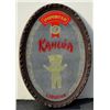 Image 1 : Oval framed advertising bar mirror for Kahlua  Liqueur, approx. 26” x 19” in overall very  good cond