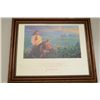 Image 1 : Dummy (no alcohol) display bottle of "Jack  London 2008 Cabernet" with promotional framed  print adv