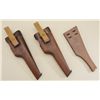 Image 1 : Good lot of three semi-automatic pistol  stocks two for Browning High Powers in very  good condition