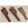 Image 2 : Good lot of three semi-automatic pistol  stocks two for Browning High Powers in very  good condition