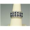 Image 1 : Gorgeous 14 karat white gold ladies ring set  with 34 round brilliant cut diamonds weighing  approx.