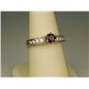 Image 1 : High quality classic 14 karat white gold  ladies ring set with a fine pigeon blood Ruby  weighing ap