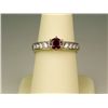 Image 2 : High quality classic 14 karat white gold  ladies ring set with a fine pigeon blood Ruby  weighing ap
