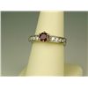 Image 3 : High quality classic 14 karat white gold  ladies ring set with a fine pigeon blood Ruby  weighing ap