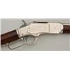 Image 2 : Rare factory nickel plated Model 1873  Winchester lever action rifle in .22 short  cal., #200200B wi