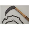 Image 2 : Ninja Axe weapon of Japanese style from “The  Last Samurai”; “Kama”; constructed of rubber.   Est.: 