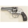 Image 1 : H&R Hammerless DA revolver, .32 cal., blue  finish, checkered hard rubber grips, missing  barrel lat