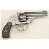 Image 2 : H&R Hammerless DA revolver, .32 cal., blue  finish, checkered hard rubber grips, missing  barrel lat