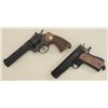 Image 1 : Lot of two pellet guns including a Crosman  air gun in form of a Colt Python DA revolver  in overall