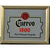 Image 1 : Framed bar mirror advertising Cuervo 1800  approx. 15” x 19” in very good condition.   Est.:  $25-$5