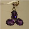 Image 1 : 13.25 CTW AMETHYST PENDANT .925 STERLING SILVER