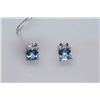 Image 1 : 15.25 CTW BLUE TOPAZ EARRING .925 STERLING SILVER