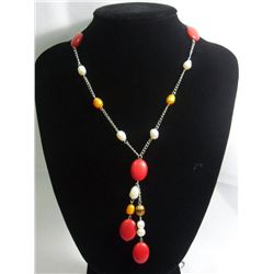 175CTW RED TURQUOISE WITH WHITE-CHAMPAGNE-BROWN