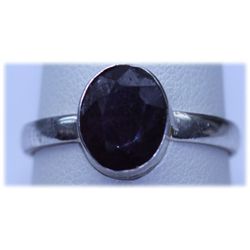 14.00 CTW RUBY  RING .925 STERLING SILVER