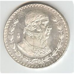 Mexico 1 peso silver, 1957-1967