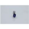 Image 1 : 4.00 CTW SAPPHIRE PENDANT .925 STERLING SILVER