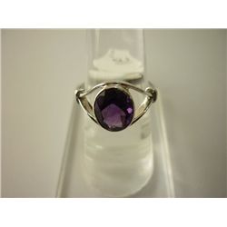 15.50 CTW AMETHYST RING .925 STERLING SILVER
