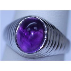 31.75 CTW AMETHYST RING .925 STERLING SILVER