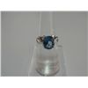 Image 1 : 19.75 CTW BLUE TOPAZ RING .925 STERLING SILVER