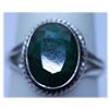 Image 1 : 23.35 CTW EMERALD  RING .925 STERLING SILVER