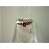 Image 1 : 10.50 CTW RUBY AND DIAMOND RING .925 STERLING SILVER