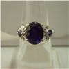 Image 1 : 21.25 CTW AMETHYST RING .925 STERLING SILVER