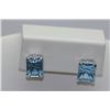 Image 1 : 23.45 CTW BLUE TOPAZ EARRING .925 STERLING SILVER