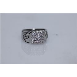 18.82  CZ RING .925 STERLING SILVER
