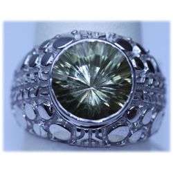 48.50 CTW LEMON TOPAZ RING .925 STERLING SILVER